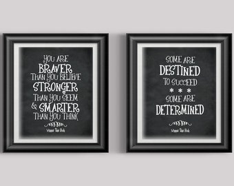 Winnie the Pooh Inspirational Nursery Prints: Baby Shower, Graduation & Birthday Gifts