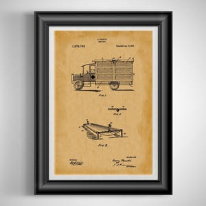 Vintage wall decor Antique Ambulance poster EMT gift for Paramedic Medical wall decor Ambulance print First responder Unframed