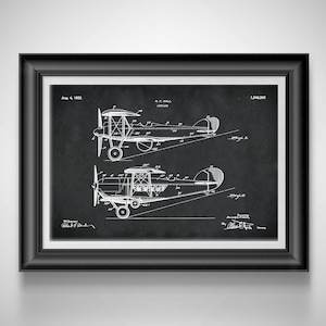 Vintage 1925 Airplane Poster: Aviation Wall Art, Aircraft Print, Airport Decor, Pilot Gift (Unframed)