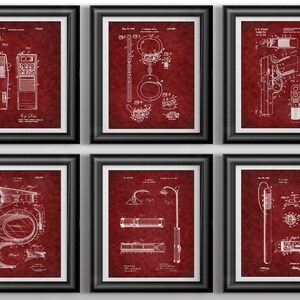 Law Enforcement Patent Posters: Police Officer Gifts, Graduation Decor ...