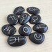 Planetary Magick Stones Planet Ruling Runes Lunar Magic | Etsy
