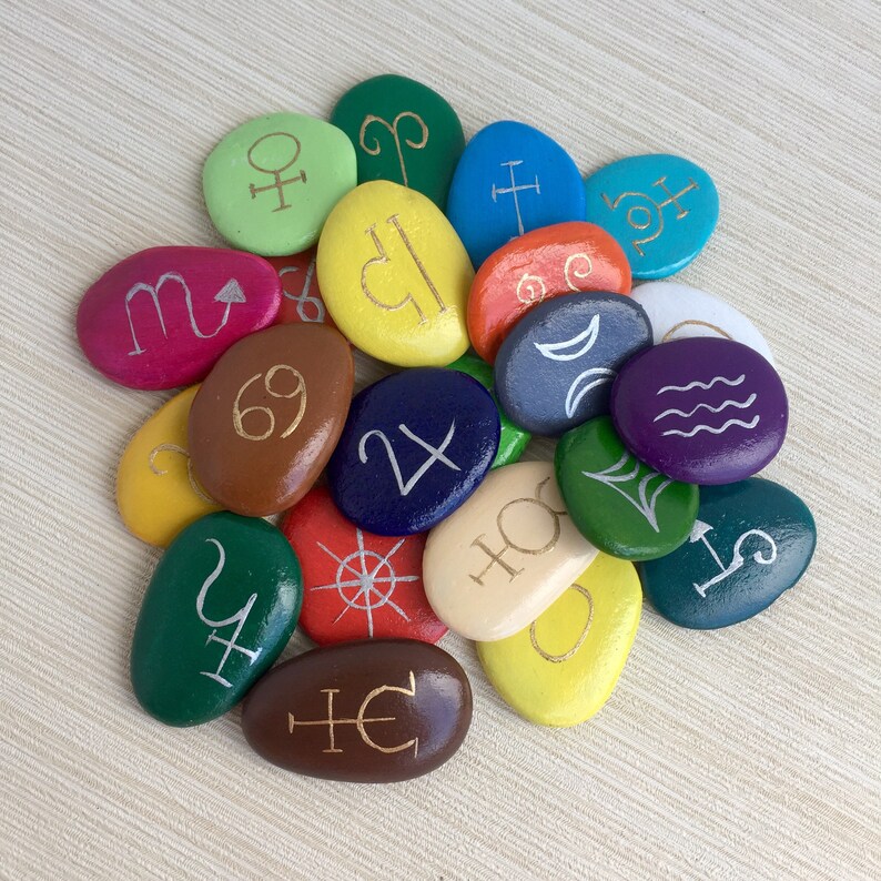 Tarot Stones Tarot Runes Major Arcana Tarot Cards Etsy