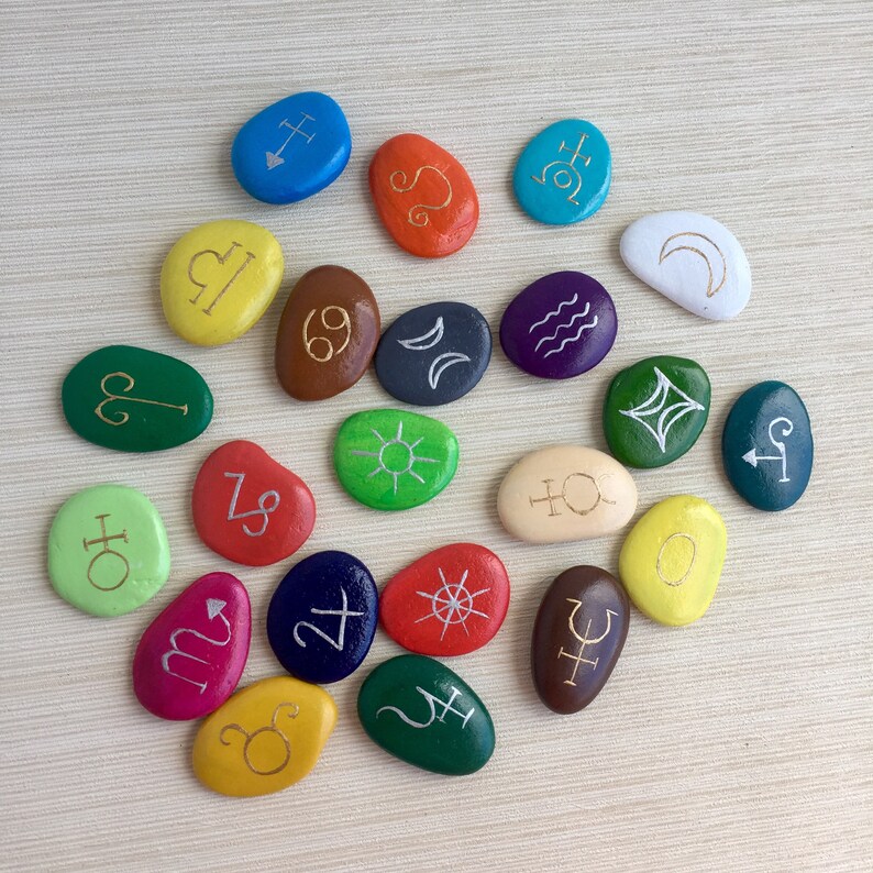 Tarot Stones Tarot Runes Major Arcana Tarot Cards Etsy