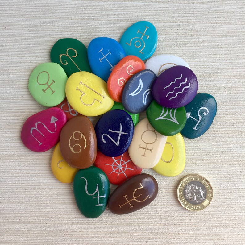 Tarot Stones Tarot Runes Major Arcana Tarot Cards Etsy