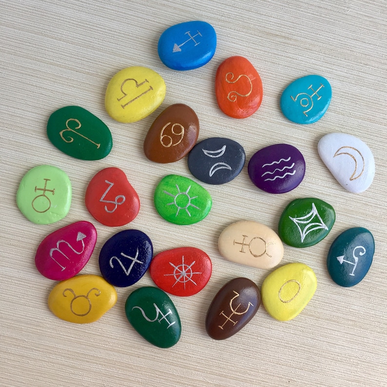 Tarot Stones Tarot Runes Major Arcana Tarot Cards Etsy