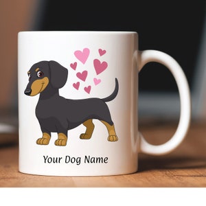 Wiener Dog mug, Custom coffee mug, personalized mug, dachshund mug, dachshund mom, dachshund gift, dachshund lover gift