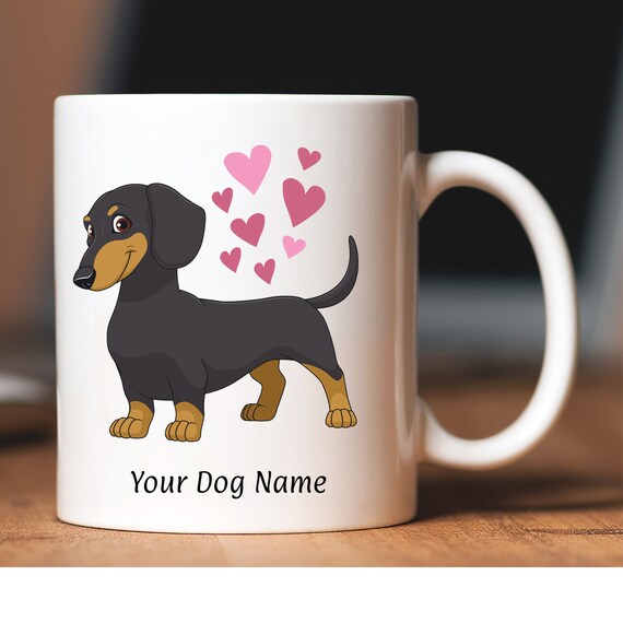 wiener dog coffee mug