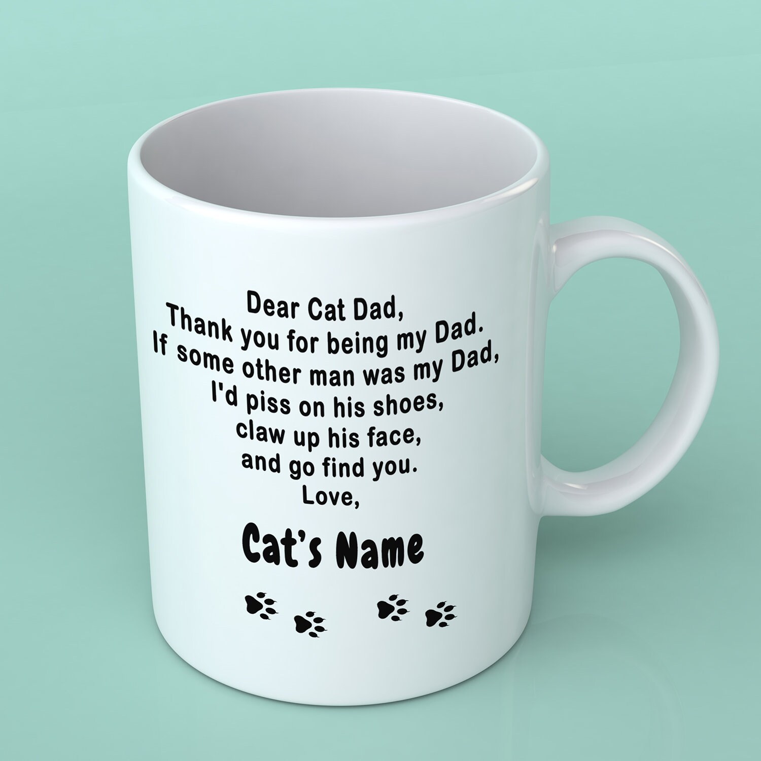 Cat Dad Mug Cat Dad Cat Dad Gift Cat Lover Gift Cat Mug Etsy