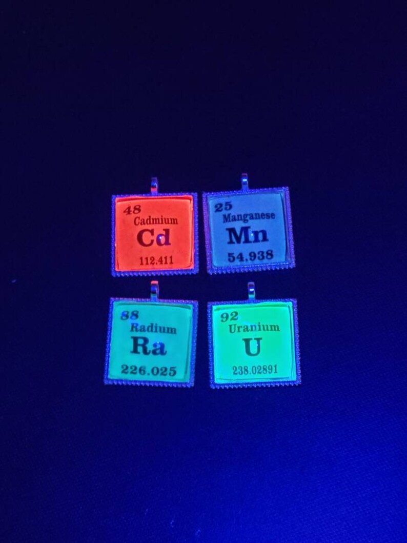 Non Radioactive Periodic Table Elements Uranium Radium Cadmium Etsy