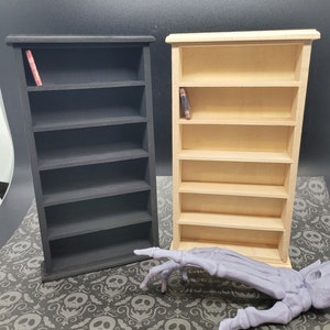 Miniature Doll House Wood BookcaseHandpainted or Unfinished