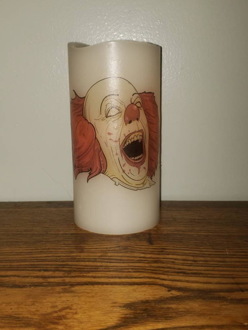 Halloween Horror Theme LED Candle Pennywise Frankenstein Jason Battery Light Decor