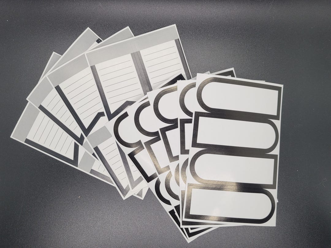 Write On Sticker 36 Write on Tag Sticker Pack for Budget Binders and Note Taking - Etsy