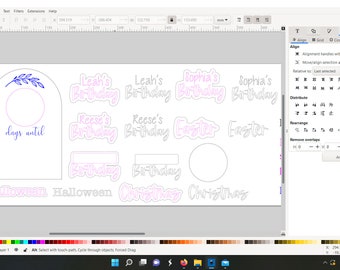 Days Until Interchangeable countdown board svg laser cut file