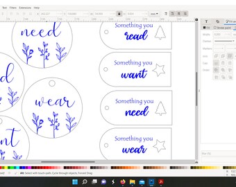 want need wear raed christmas gift tag svg laser cut file bundle
