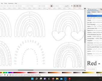 boho bohemian love rainbow svg bundle