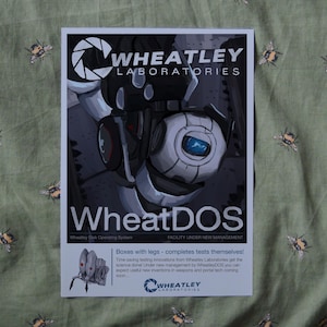 Portal 2 Wheatley WheatDOS Aperture Laboratories プリント - A4 または A5