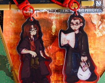 Postal 1 and 2 Dude 3 inch acrylic keychains - BACK IN STOCK