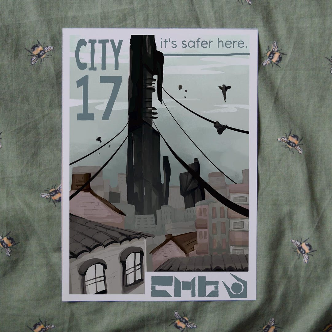 Half Life 2 Half Life Alyx City 17 Print - A5 or A4 - Etsy