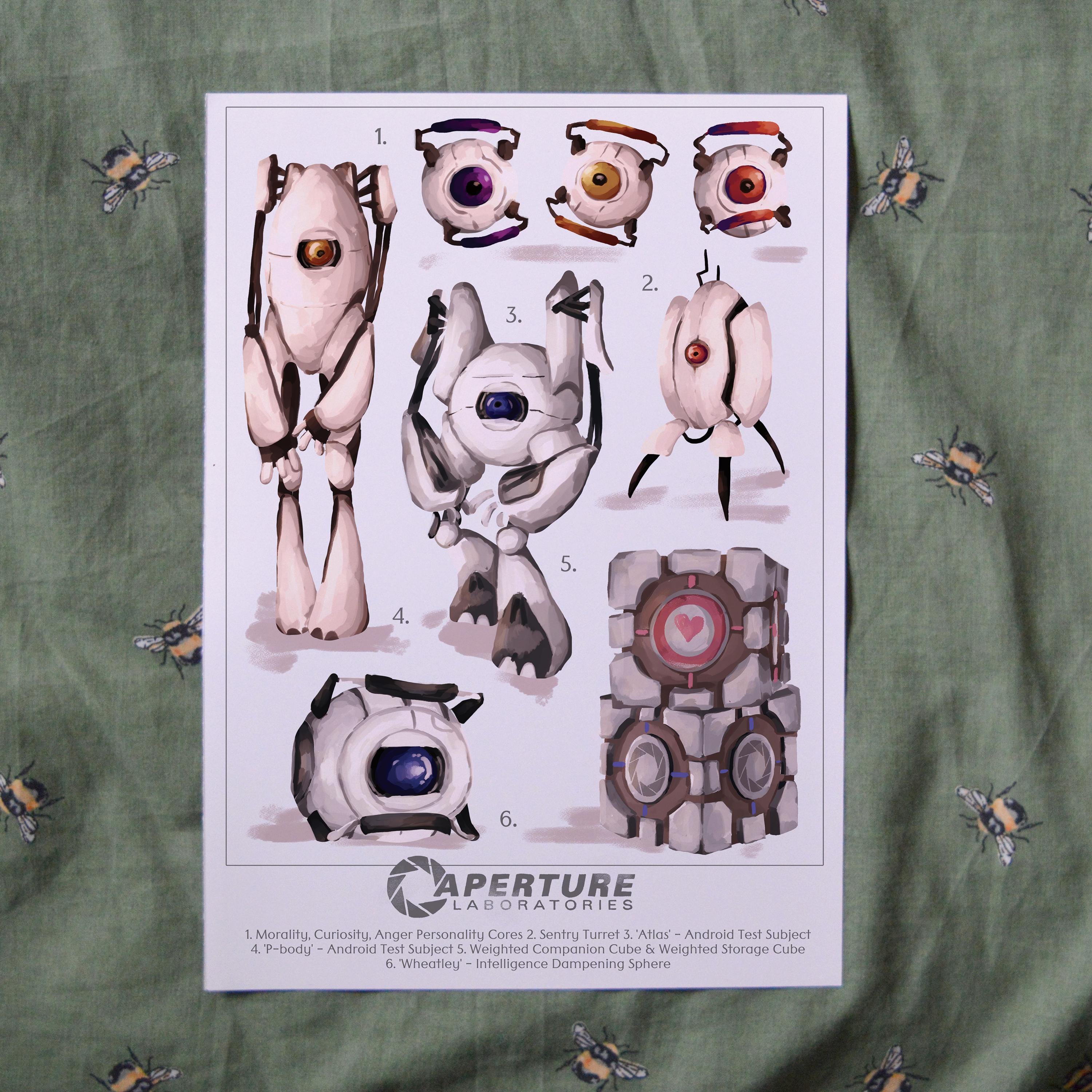 Glados portal 2 - Etsy México, image size:3000x3000