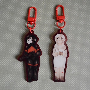 Signalis Elster & Ariane 3 Inch Double Sided Acrylic Charms