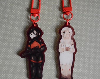 Signalis Elster & Ariane 3 Inch Double Sided Acrylic Charms
