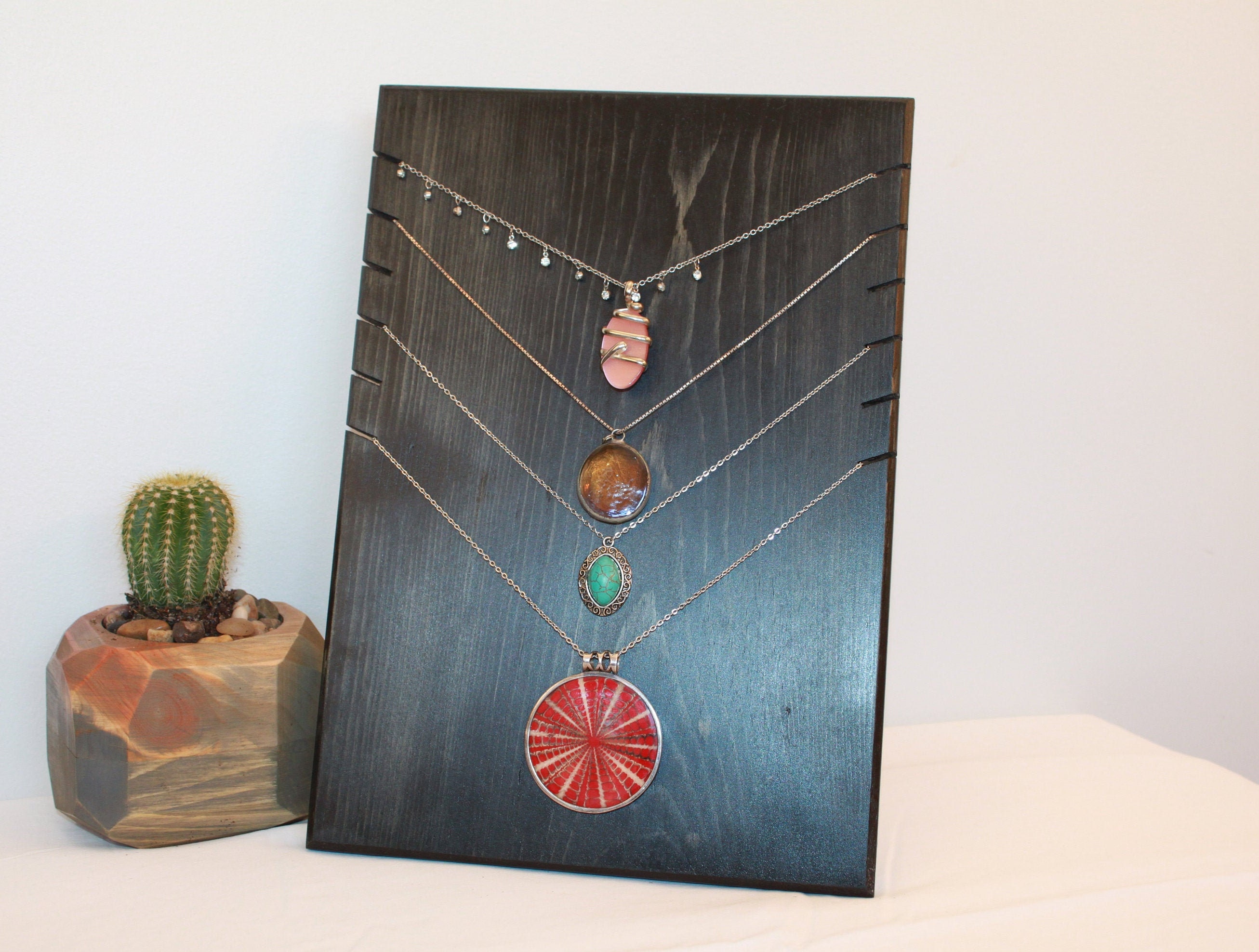 Wooden Necklace Pendant Display Board /necklace Display / Etsy