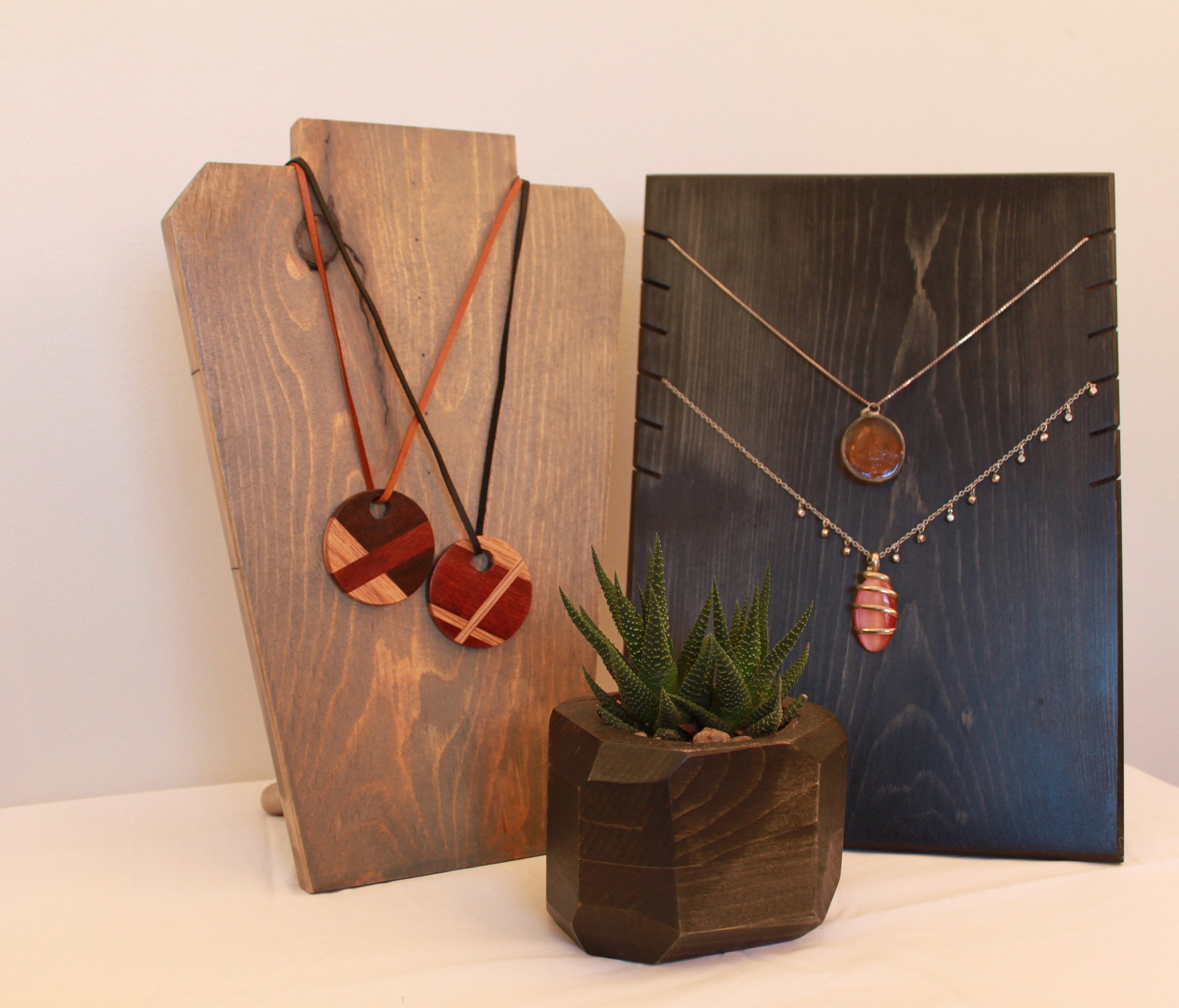 Wooden Necklace Pendant Display Board /Necklace Display / Etsy
