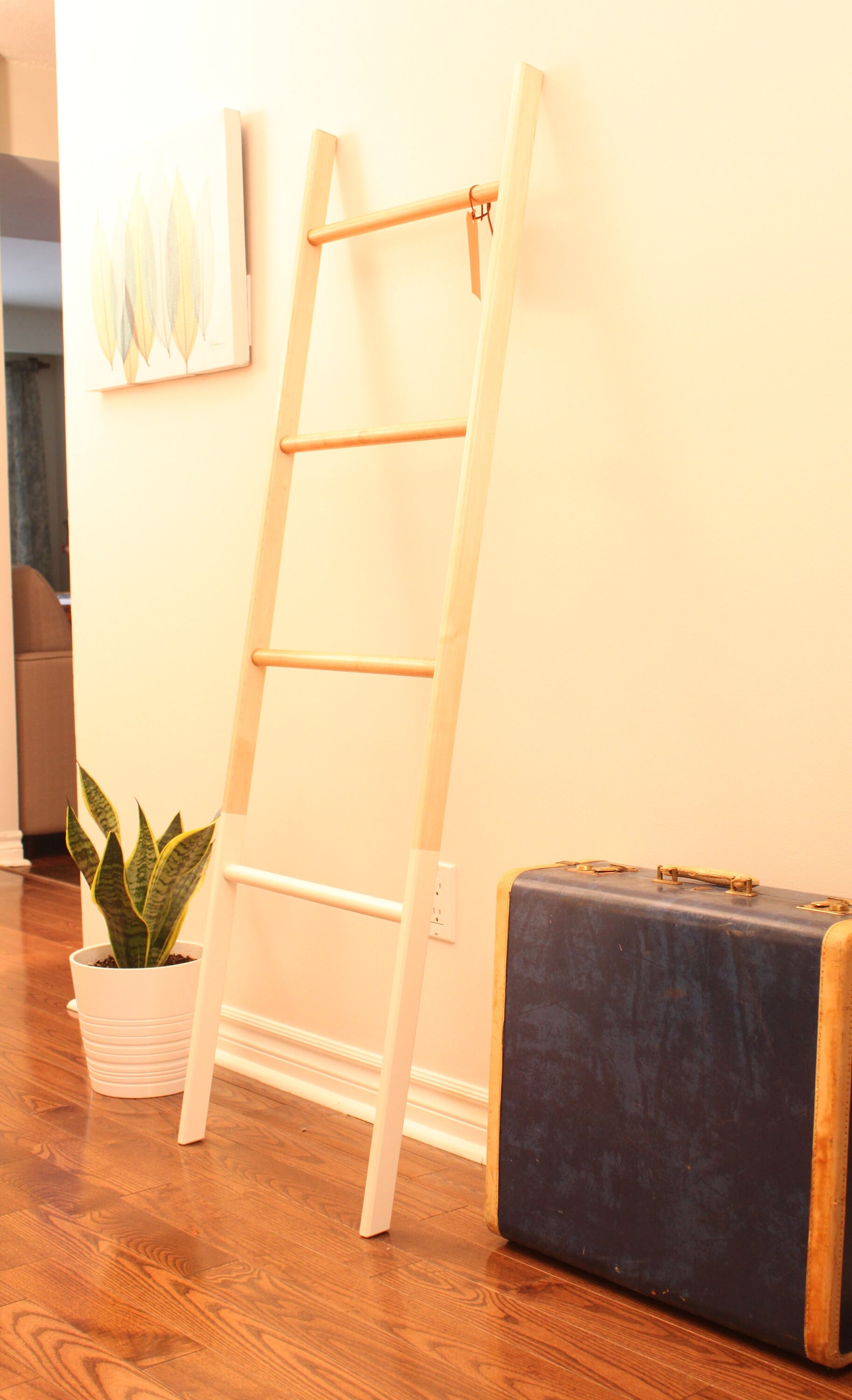 Wood Blanket Ladder Hardwood Wooden Ladder Gifts for Home Etsy UK