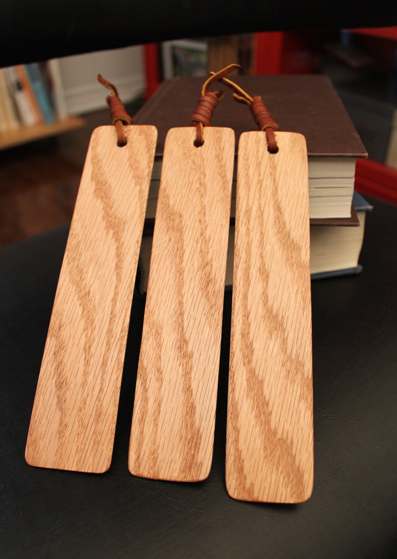 Oak Bookmarks Wooden Bookmark Book Accessories SET OF Etsy Canada