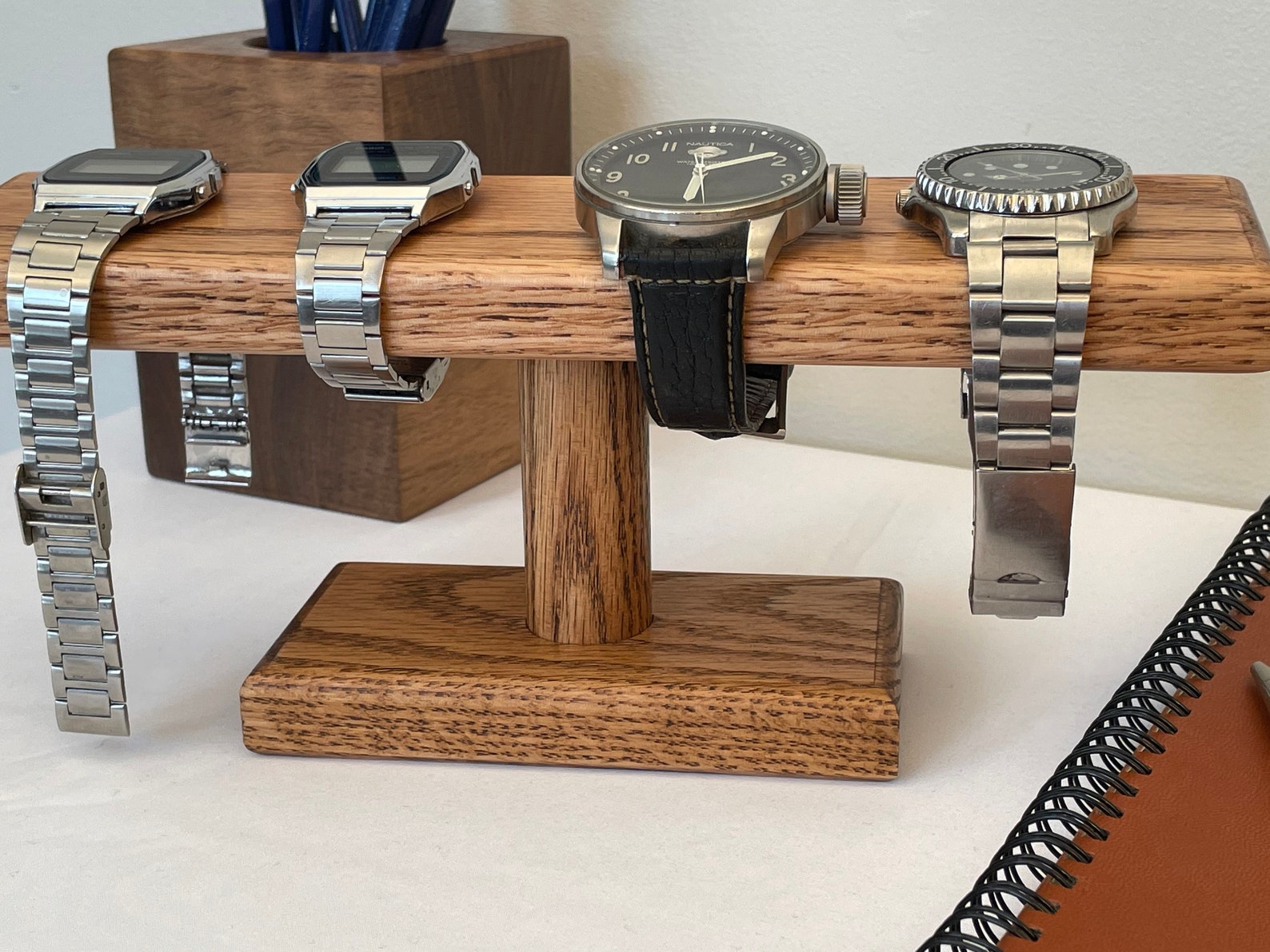 Oak Watch Display Stand Watch Storage Retail Store Fixtures Etsy
