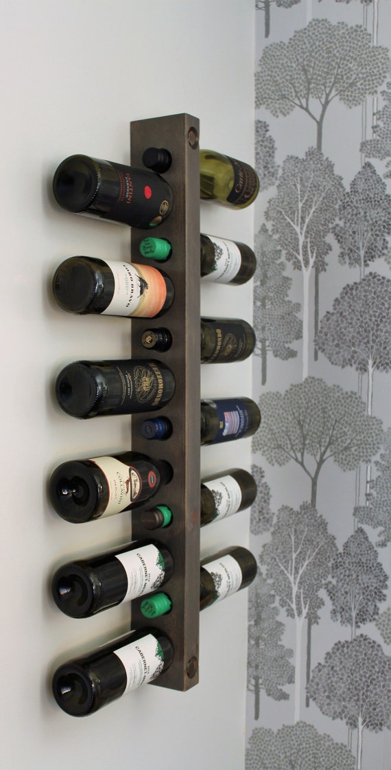 Wine Rack 12 Bottle Holder, Wine Rack Wood, Minimalist Wall Mounted, Rustic Wine  Rack, Kitchen Wine Decor, Housewarming Gift, Christmas Gift -  UK