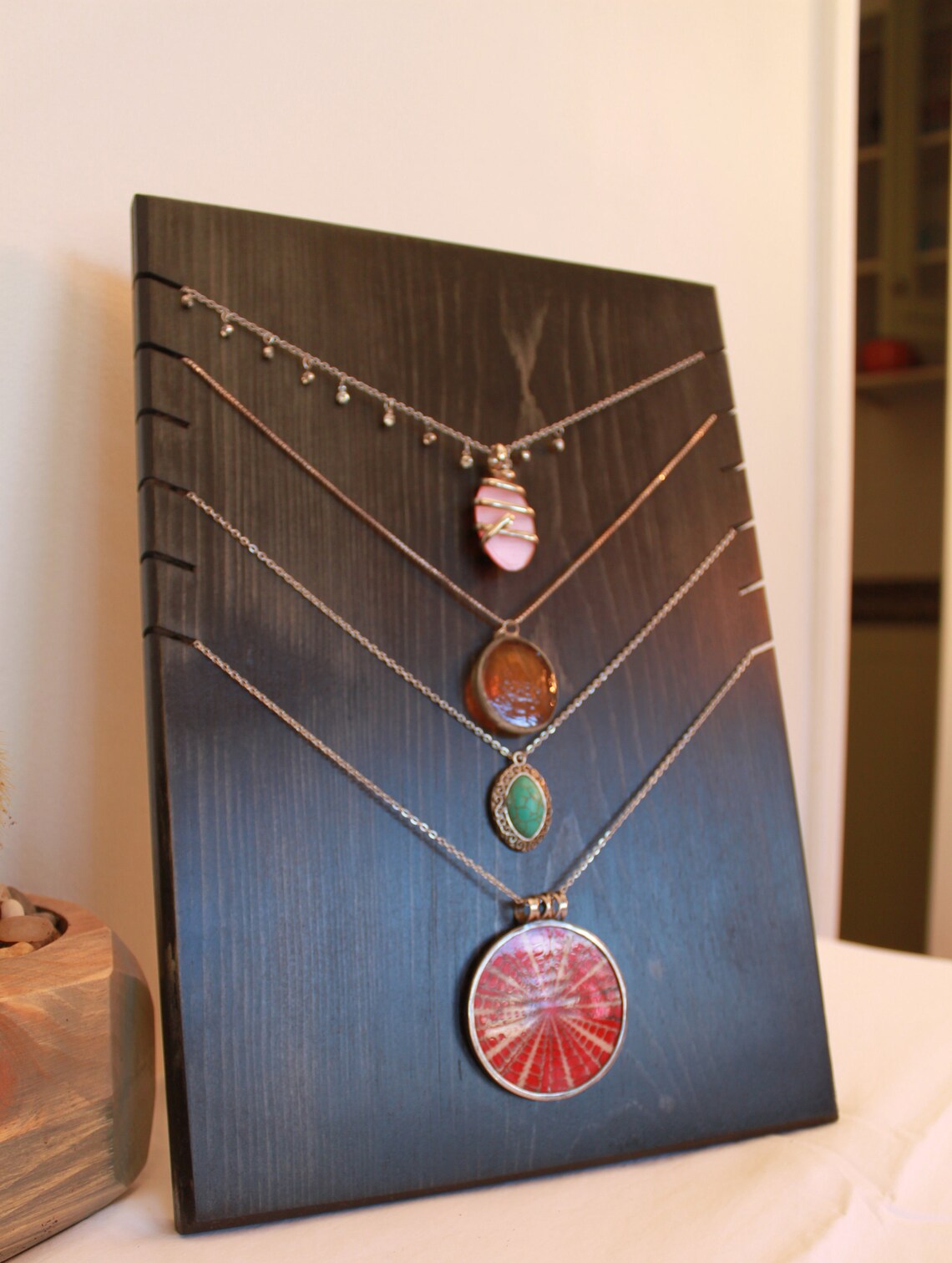 Wooden Necklace Pendant Display Board /Necklace Display / Etsy