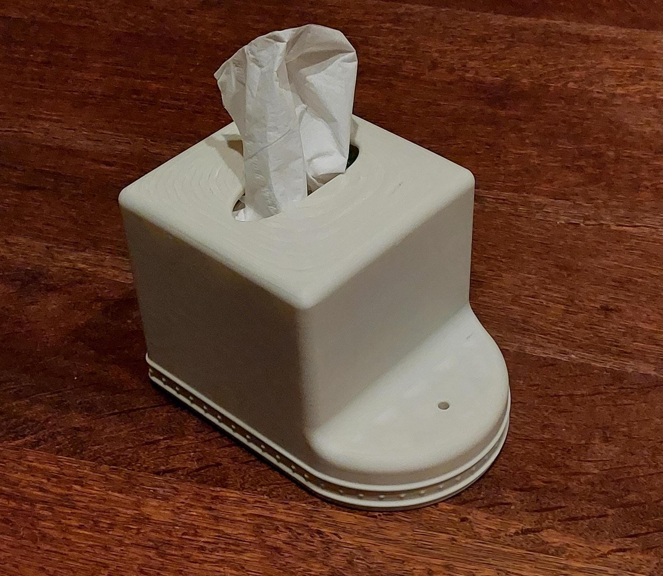 Tall Dotted Tissue Box Cover - 3D Printed to Look Like
