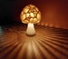 Mushroom - 3D Printed Accent Lamp - Voronoi Mushroom Lamp - Many Color Options 