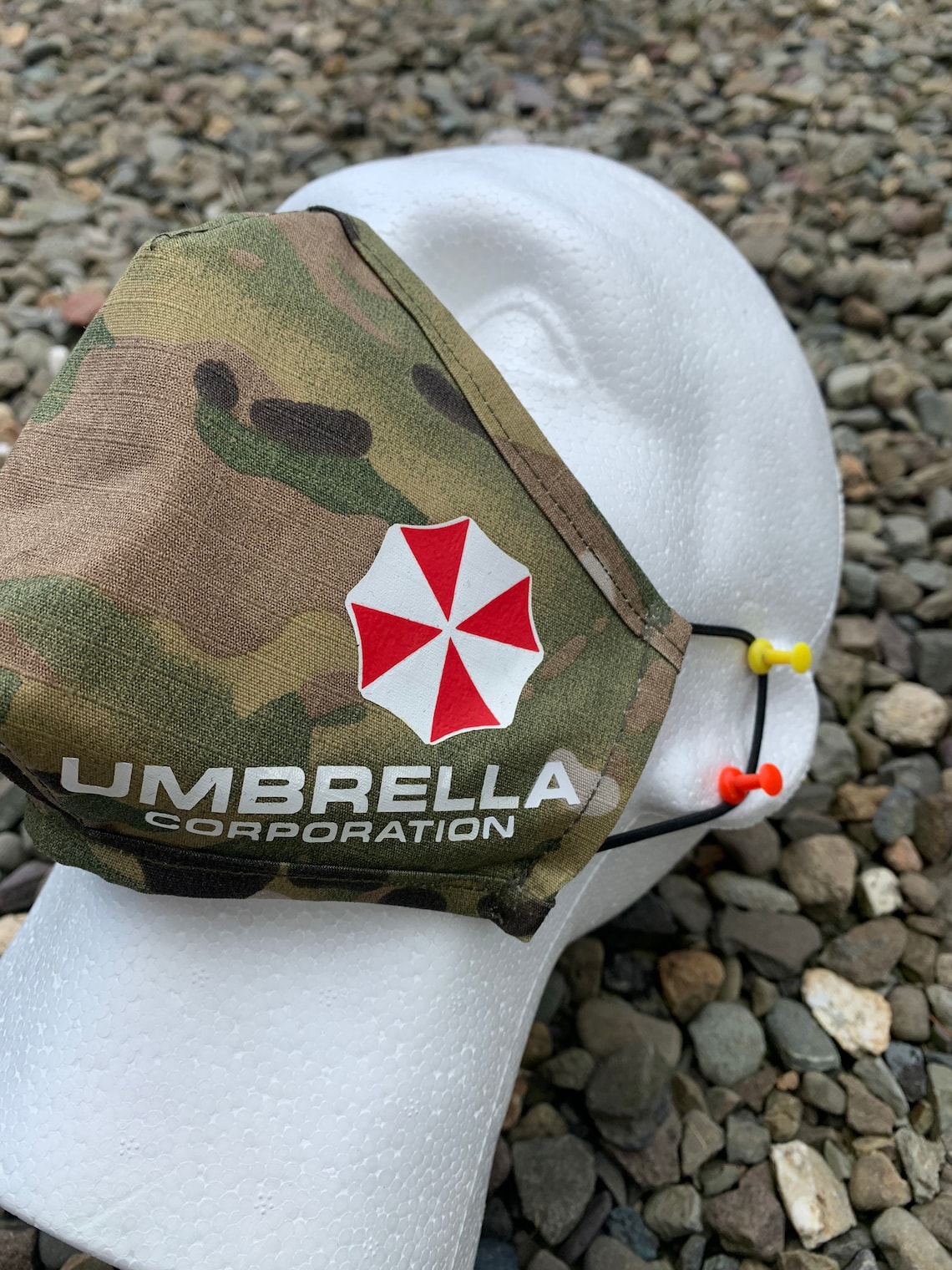 Umbrella Corporation washable printed face mask camouflage eco Etsy