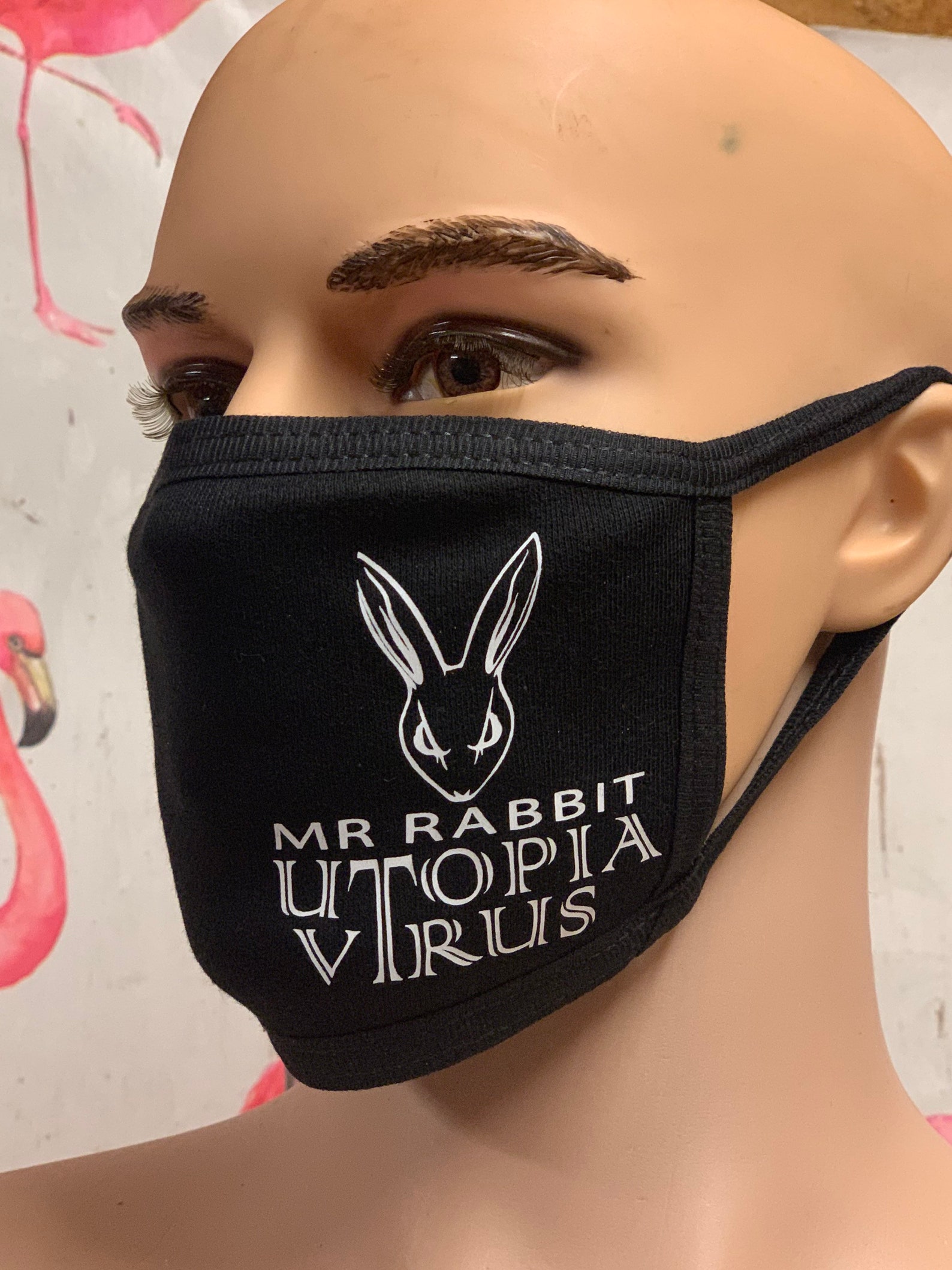 Utopia Mr Rabbit Face Mask 100 Cotton 3ply washable Jessica Etsy