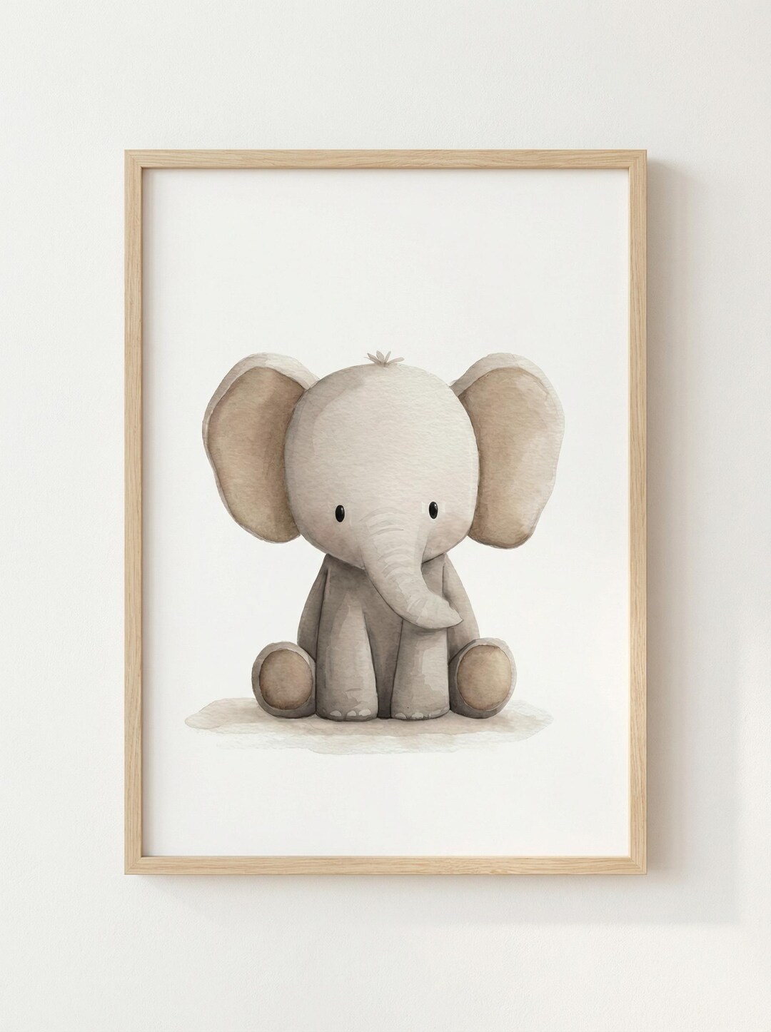 Baby Elephant Nursery Wall Art, Safari Animal Poster - Etsy