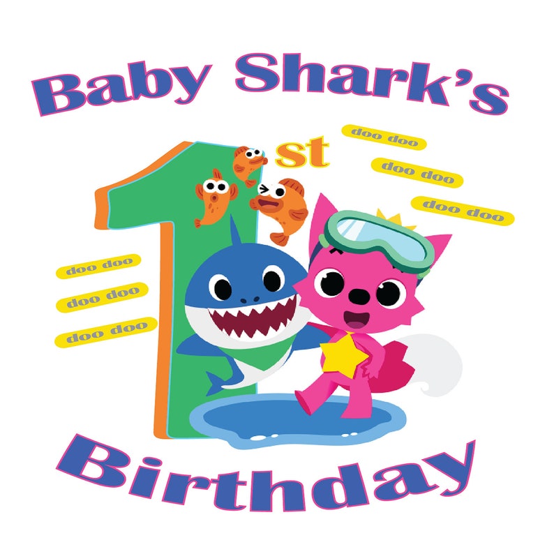 Baby Shark 1st Birthday-Baby boy/girl-INSTANT DOWNLOAD-Baby | Etsy