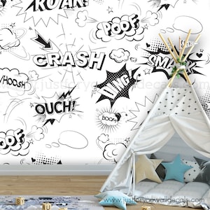 Nursery Wallpaper Boys Comic Wallpaper Wallpaper For Boys Etsy Here you can find the best baby background wallpapers uploaded by. usd
