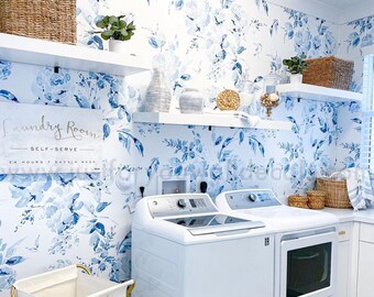 laundry room wallpaper