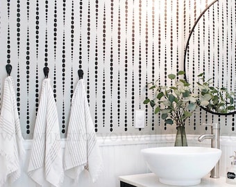 Geometric Wallpaper, Pattern Wallpaper, Removable Wallpaper, Black and White Wallpaper, Peel and Stick Wallpaper, Modern Wallpaper 25-0011