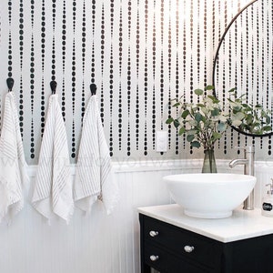 Geometric Wallpaper, Pattern Wallpaper, Removable Wallpaper, Black and White Wallpaper, Peel and Stick Wallpaper, Modern Wallpaper 25-0011