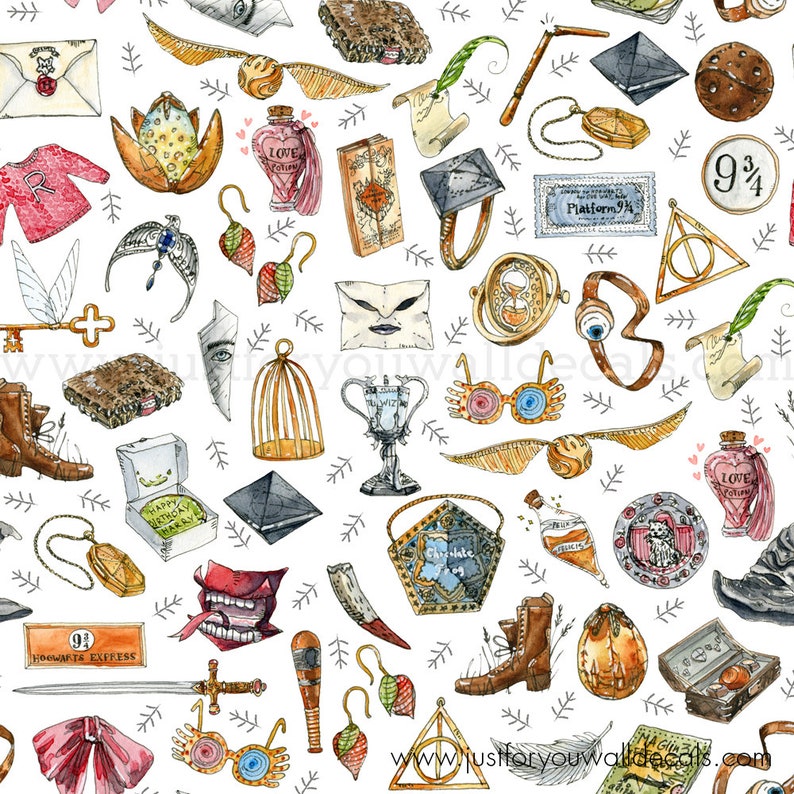 Harry Potter Wallpaper Boy Nursery Wallpaper Nursery | Etsy