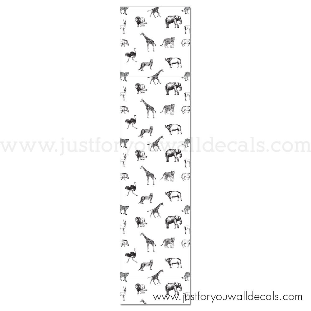 Nursery Wallpaper Animal Wallpaper Removable wallpaper Etsy