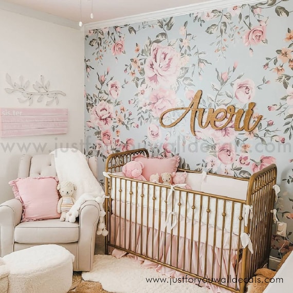 Papier Peint Floral Chambre Fille