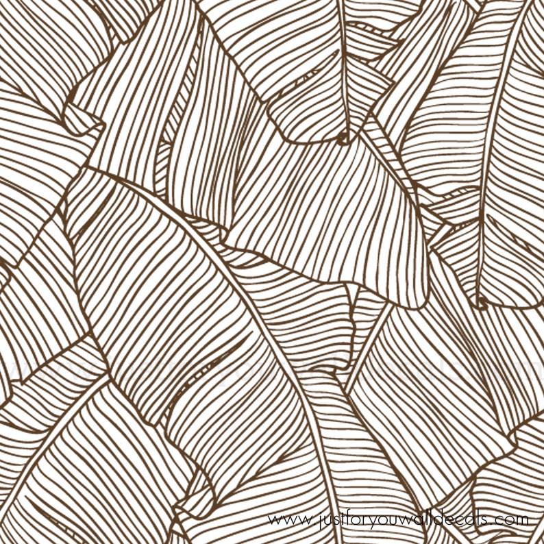 Palm Leaf Wallpaper Nursery Wallpaper Removable Wallpaper - Etsy