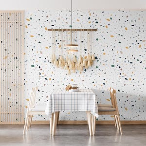 Terrazzo Wallpaper, Baby Boy Wallpaper, Terrazzo Peel and Stick Wallpaper, Boy Nursery Wallpaper, Terrazzo Removable Wallpaper 25-0007