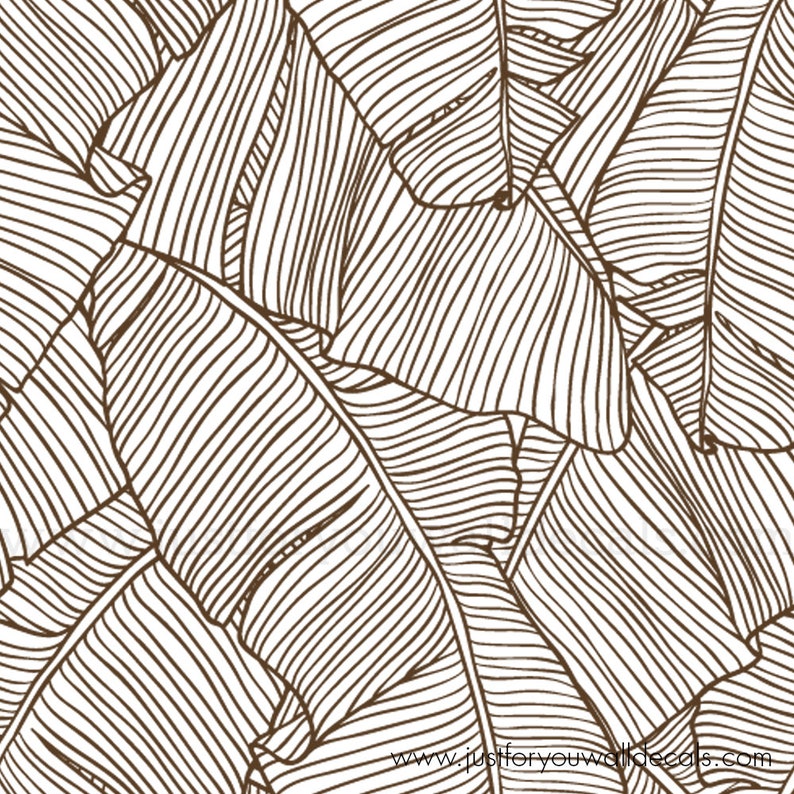 Palm Leaf Wallpaper Bathroom Wallpaper Removable Wallpaper Etsy