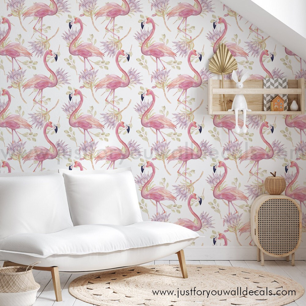 Tempaper Cheeky Pink Flamingo Removable Peel and Stick Wallpaper 205 in X  165 ft  Amazonin Home Improvement