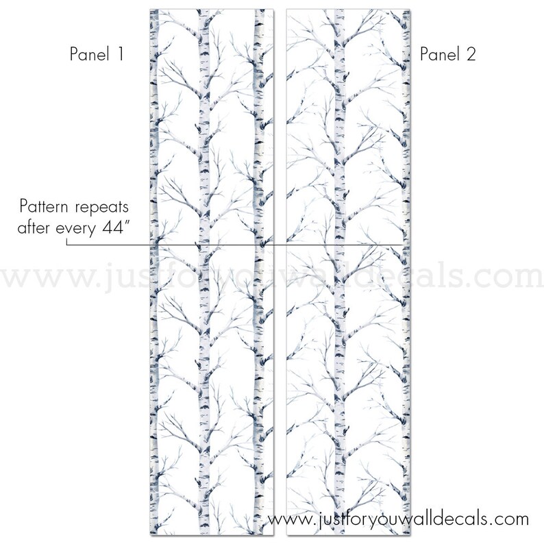 Birch Tree Wallpaper Nursery Wallpaper Boys Room Wallpaper Etsy